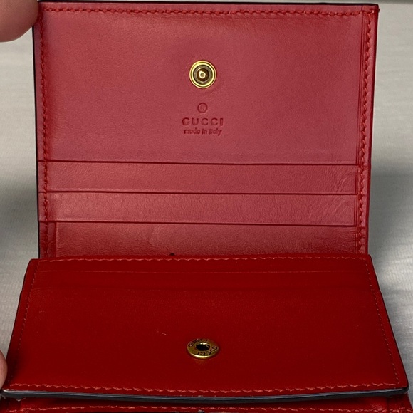 Gucci Cherry GG Supreme PVC Wallet - Picture 7 of 12